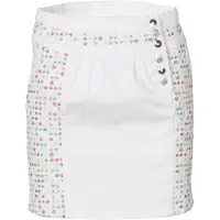KOROSHI Falda kitt / jade / melón / blanco denim
