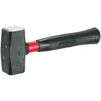 Gedore Juego de cinceles con mango de fibra de vidrio, 2 kg, modelo 20 F-2000
