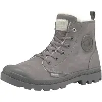 Palladium Botines con cordones 'Pampa' gris / gris oscuro