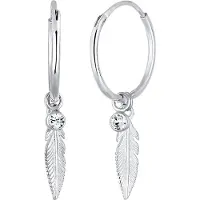 Elli Pendientes 'Feder' plata