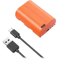 SmallRig 4968 LP-E6NH USB-C Batería recargable para cámara naranja