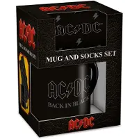AC/DC Con El Set De Regalo De Taza Y Calcetines De Vuelta En Negro Ac/dc 315ml