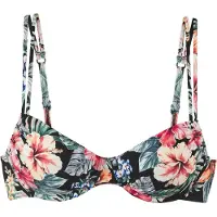 LASCANA Top de bikini mezcla de colores / negro