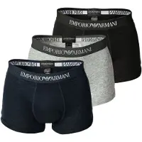 Emporio Armani Calzoncillo boxer navy / gris moteado / negro / offwhite