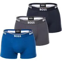 BOSS Calzoncillo boxer 'Power' marino / azul oscuro / gris oscuro / blanco