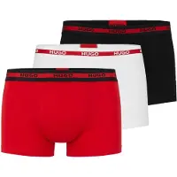 HUGO para hombre. 50492375 Pack 3 Bóxers Triplet Planet rojo, blanco, marino (L), Homewear, Algodón, Bronce, outlet 2026.