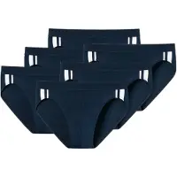 Schiesser Braga azul oscuro / blanco