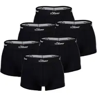 s.Oliver Calzoncillo boxer negro / blanco