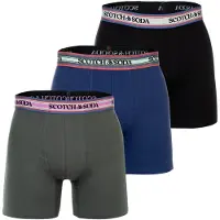 Scotch & Soda Calzoncillo boxer azul / verde oscuro / rojo claro / negro