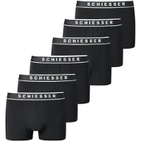 Schiesser Calzoncillo boxer negro / blanco