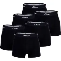 s.Oliver Calzoncillo boxer negro / blanco