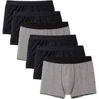 Calida Calzoncillo boxer 'Natural Benefit' gris / negro