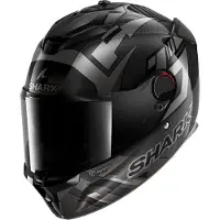 Shark Spartan GT Pro Carbon Zarco Casco Integral Carbono/Antracita S unisex negro