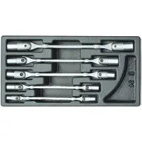 Gedore Juego de llaves articuladas dobles en módulo de 1/3 ES, modelo 1500 ES-34