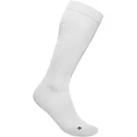 Bauerfeind - Women's Run Ultralight Compression Socks - Calcetines de compresión size 35-37 - Wade M, blanco/gris