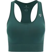 OCEANSAPART Sujetador deportivo 'Beverly' gris claro / verde oscuro