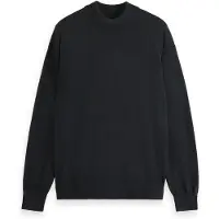 Scotch & Soda Core - Dropped Shoulder Mock Neck Pullover Black Talla: L | Jerséis Outlet | Hombre | Negro
