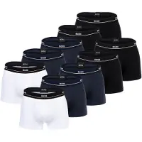 BOSS Calzoncillo boxer negro / blanco