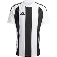 Adidas Camiseta de fútbol 'Striped 24' negro / blanco