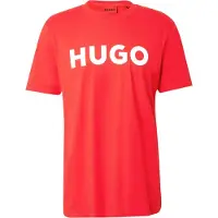 HUGO para hombre. 50467556 Camiseta Dulivio rojo (L), Casual, Algodón, Manga corta, Sostenible, outlet 2026.