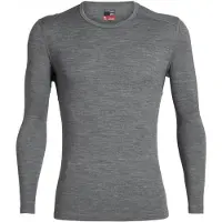 Icebreaker - Ropa interior térmica - M Merino 260 Oasis LS Crewe Gritstone Heather de Lana - Talla L - Gris