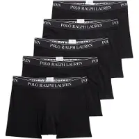 Ralph Lauren para hombre. 714864292001 Pack de 5 Bóxer RL negro (S), Homewear, Algodón, outlet 2026.