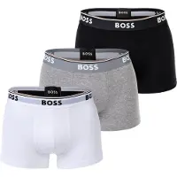 BOSS Calzoncillo boxer 'Power' gris moteado / negro / blanco