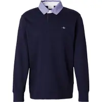 Gant para hombre. 2004082 Polo Heavy De Cambray marino (S), Casual, Algodón, Manga larga, outlet 2026.