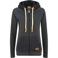 Oxmo Sudadera con cremallera 'Matilda' gris