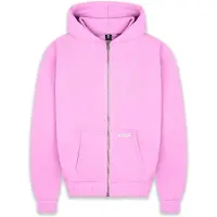 Dropsize Sudadera con cremallera rosa