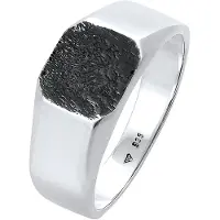 KUZZOI Anillo negro / plata