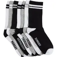 We fashion Calcetines gris / negro / blanco