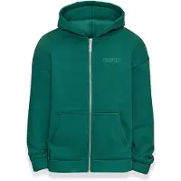 Dropsize Sudadera con cremallera verde