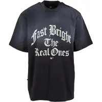 Fast & Bright Camiseta 'Fast and Bright' negro / blanco