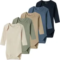Name it Pijama entero/body beige / camelo / marino / azul oscuro / verde pastel