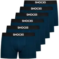 Snocks Calzoncillo boxer azul oscuro