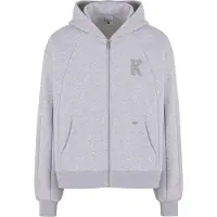 Karl kani Sudadera con cremallera gris