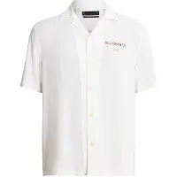 AllSaints Ouija Ss Shirt Ecru White Talla: M | Camisas Casuales Outlet | Hombre | Marrón