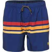 KOROSHI Bermudas azul oscuro / albaricique / mandarina / granadina