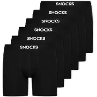 Snocks Calzoncillo boxer negro / blanco