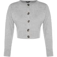Trendyol Cárdigan gris moteado