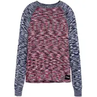 Desigual , Camiseta jaspeada bicolor, Viscosa, Azul, XL