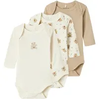 Name it Pijama entero/body crema / camelo / beige claro / marrón