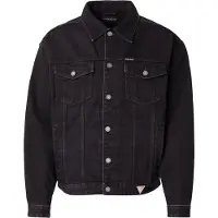 GUESS Chaqueta de entretiempo negro denim