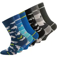 Ewers Calcetines azul cobalto / gris oscuro