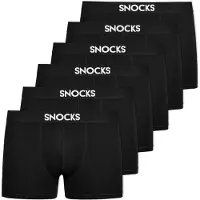 Snocks Calzoncillo boxer negro / blanco