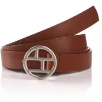 Tom Tailor Cinturón 'LAYA' cognac / plata