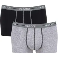 Sloggi Calzoncillo boxer gris / negro