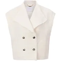 Rich & royal Boucle Waistcoat Oversized Pearl White Talla: 38 | Chaquetas Outlet | Mujer | Blanco
