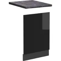 Vicco Panel frontal R-Line Negro brillo intenso 45 cm , ET Antracita, Model 46836